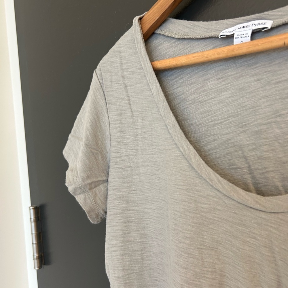James Perse Sz.3 Tan Short Sleeve T-Shirt please see measurement pics for colour - Picture 4 of 12